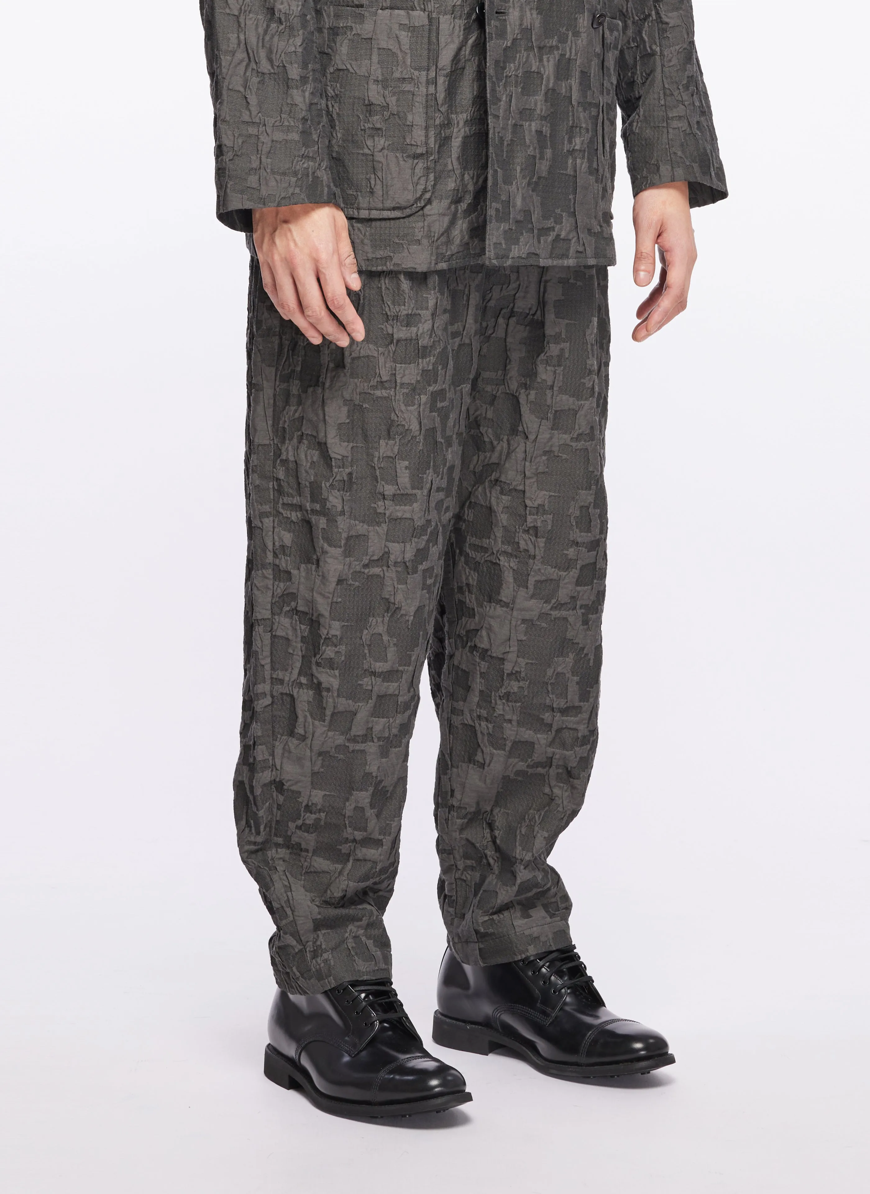 Jacquard Wide Tapered Pants (P-12)