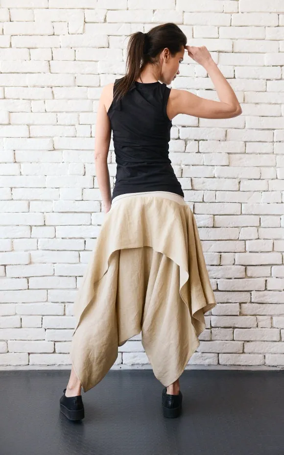 Linen Harem Pants