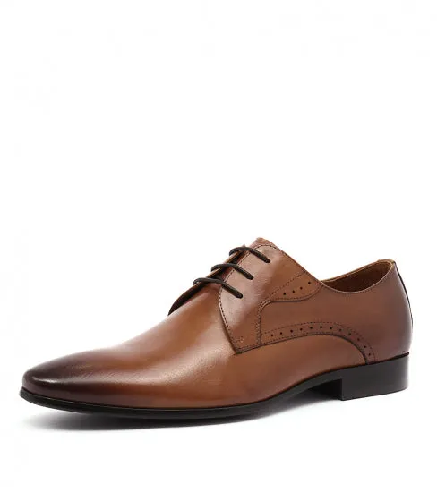 Lucca Plain Toe Derby - Tan