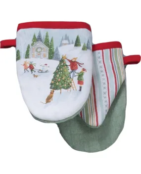 Magical Winterland Decorative Grabber Mitts