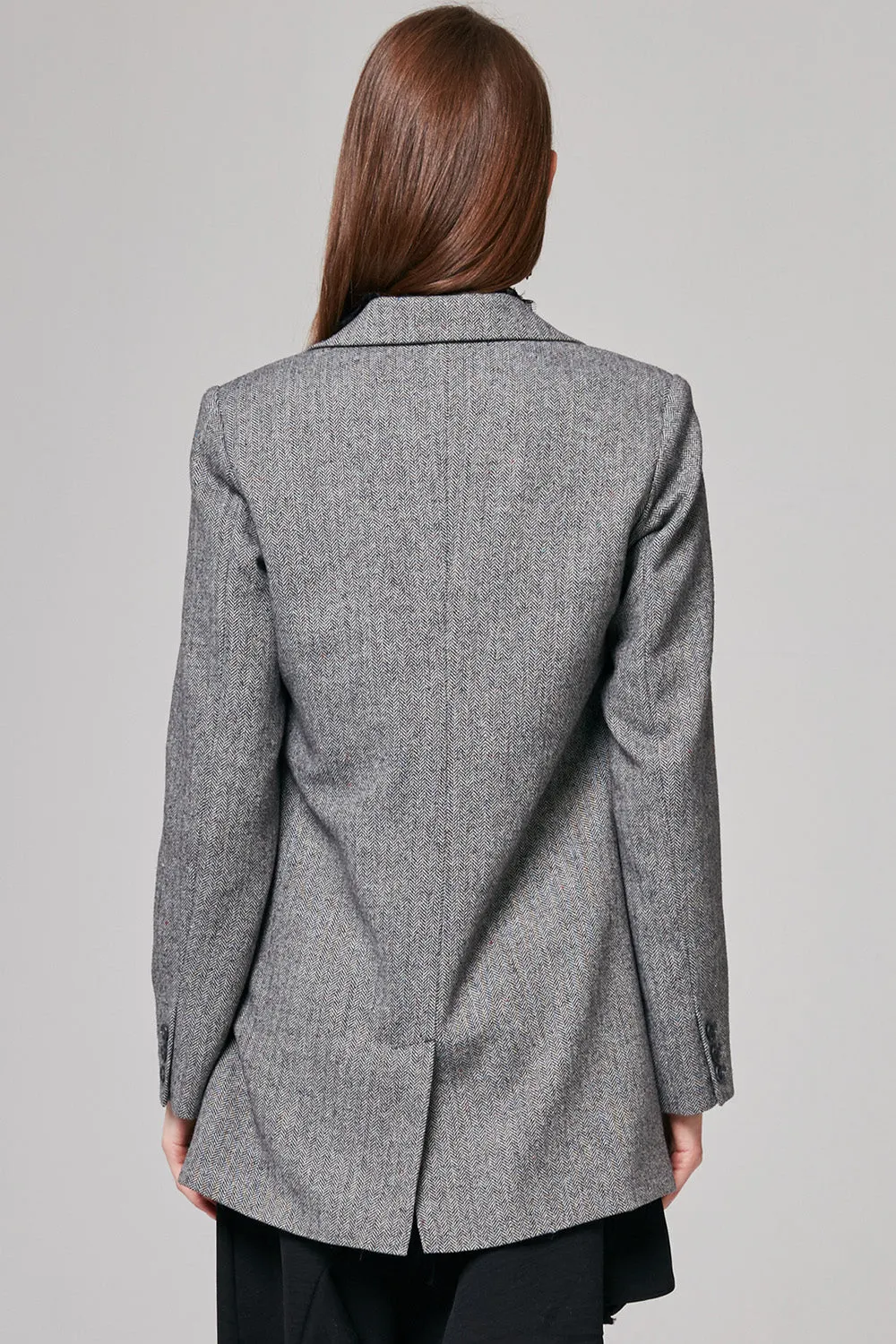 Maria Herringbone Blazer