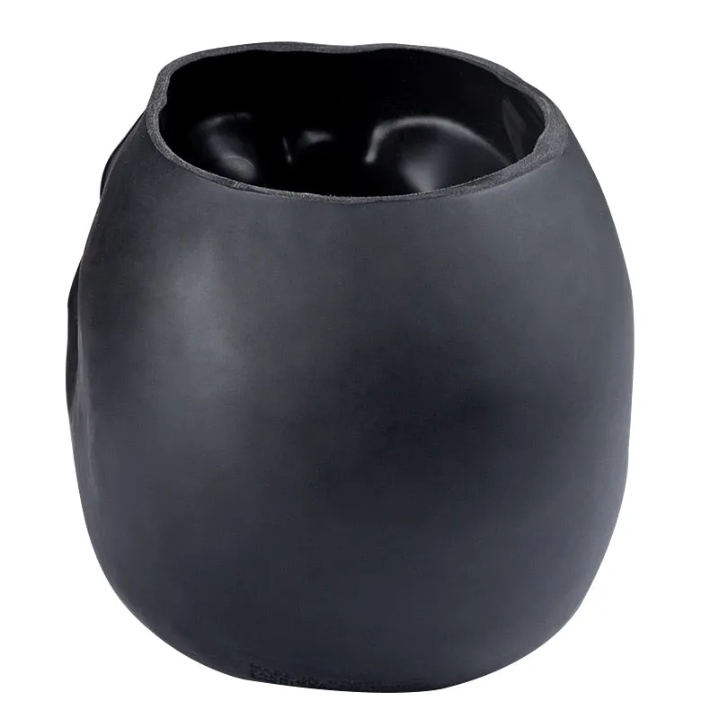 Matte Skull Storage Jar