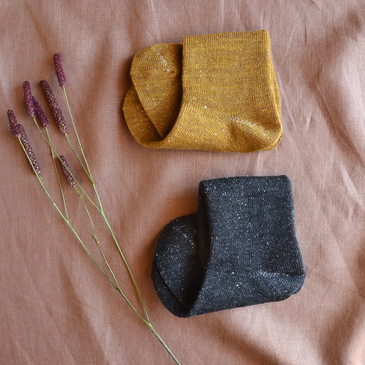 Memeri Wool and Silk Pile Socks (adults)