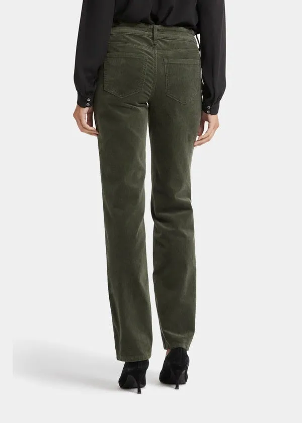 NYDJ - Corduroy Marilyn Straight Pants - Vine Leaf