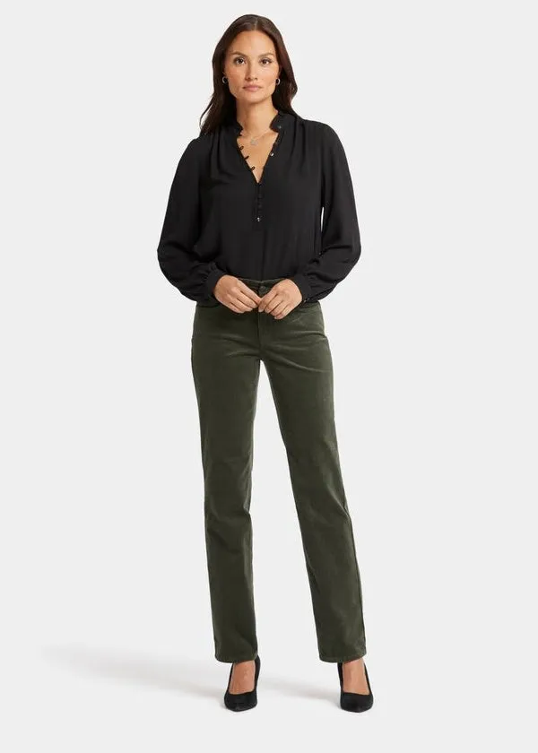 NYDJ - Corduroy Marilyn Straight Pants - Vine Leaf