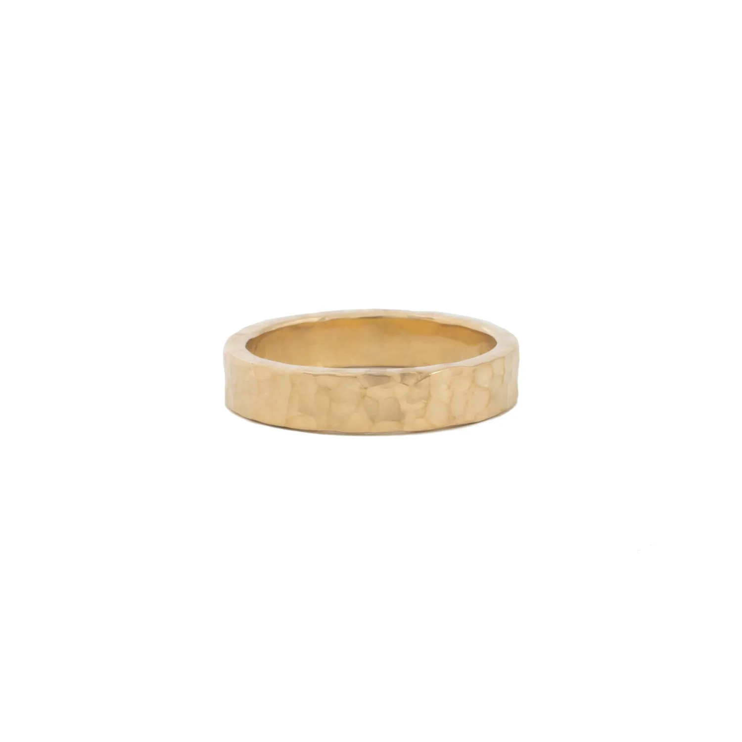 Pebble 4mm Gold Wedding Band