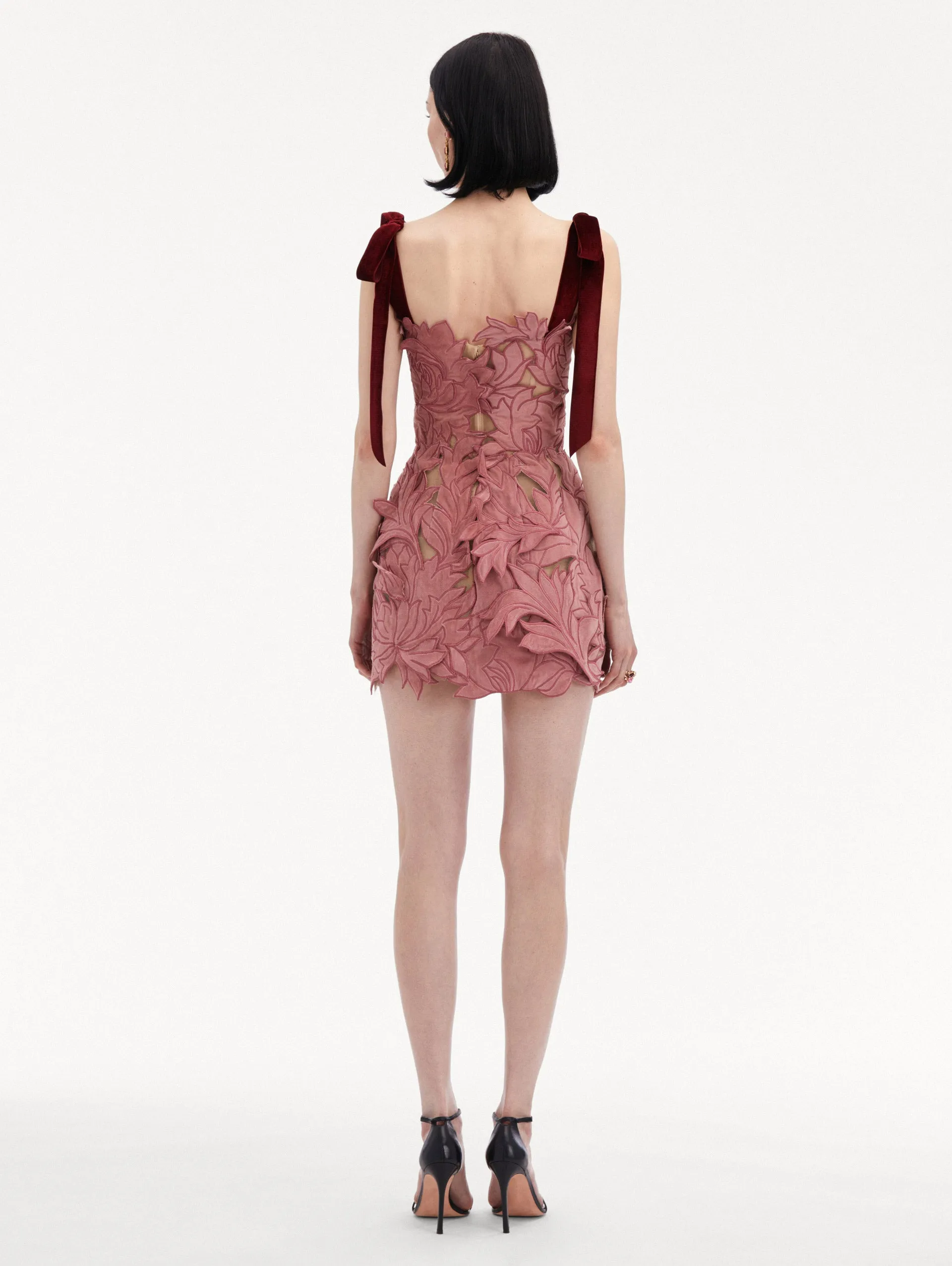 Peony Velvet Guipure Cocktail Dress