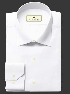 Solid White Oxford SS-10132