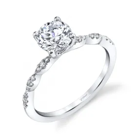 Solitaire Ring With Scalloped Details