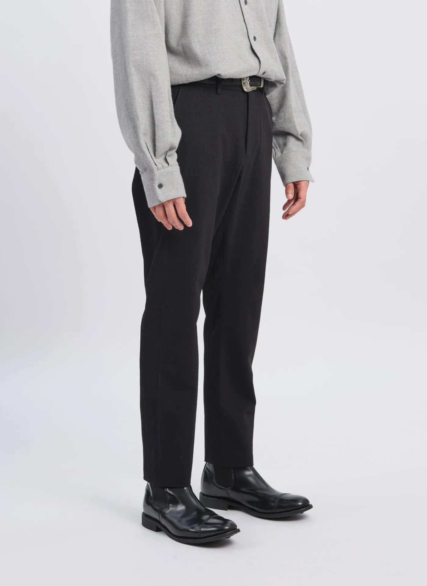 Solotex Garbardine (Work) Ankle Length Tapered Slim Pants [P-07]