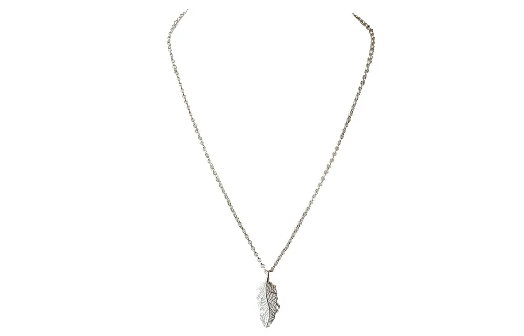 Sterling Silver Feather Pendant