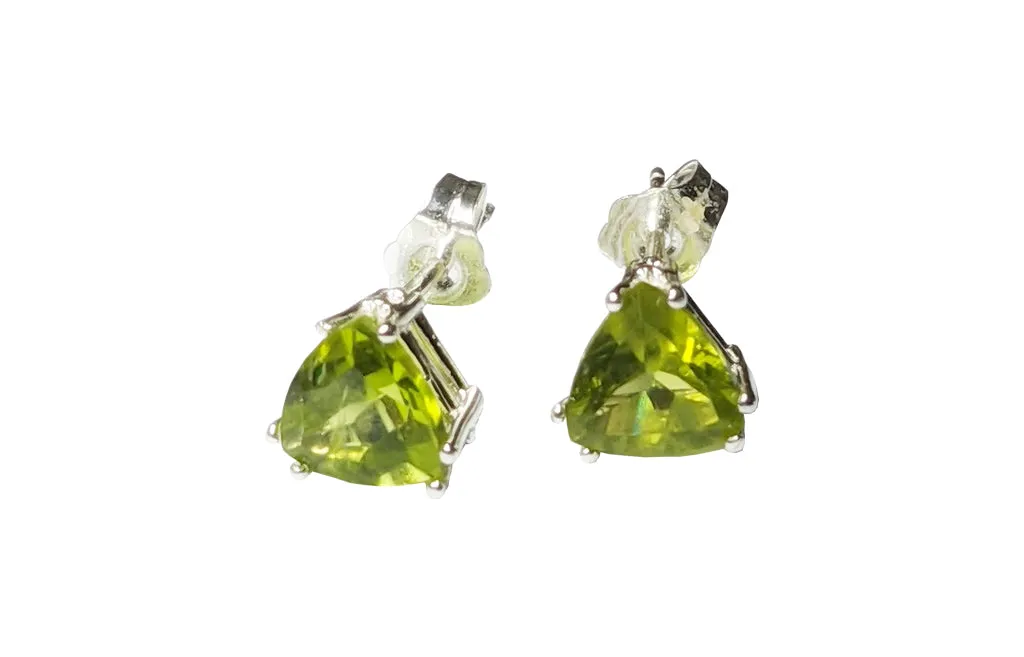 Sterling Silver Peridot studs