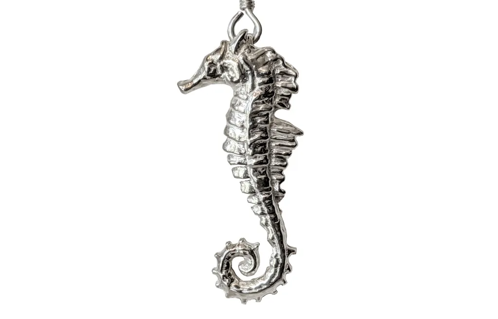 Sterling Silver Seahorse Earrings