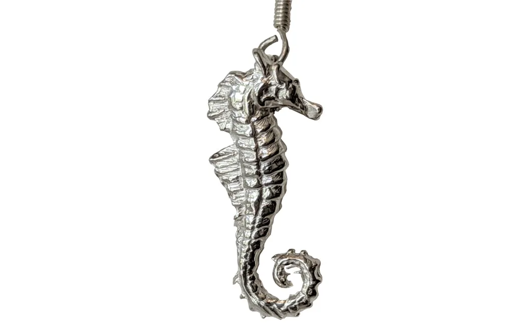 Sterling Silver Seahorse Earrings