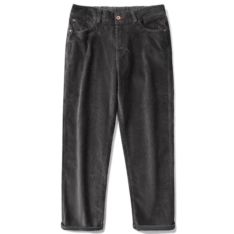 Straight Leg Corduroy Trousers