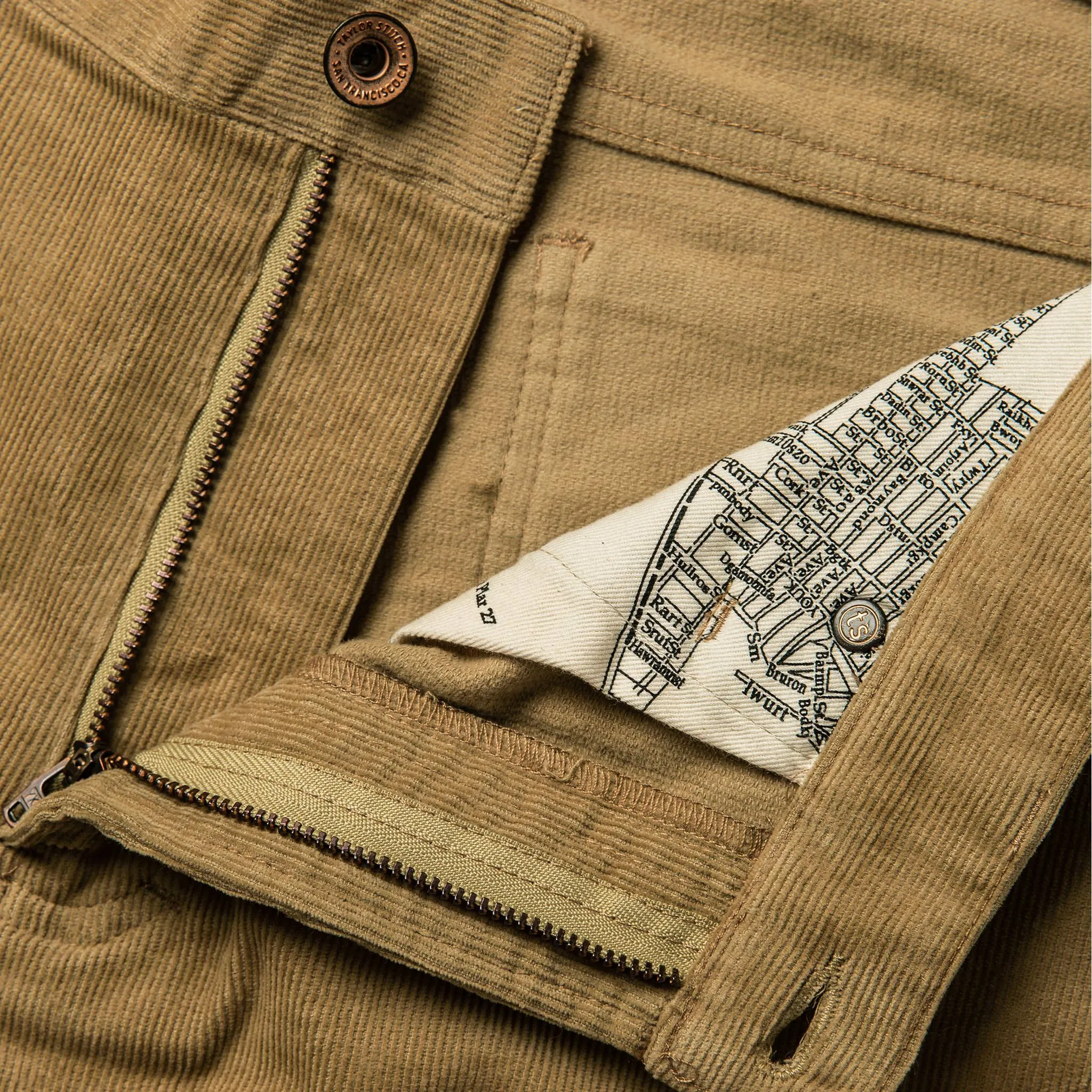 The Democratic All Day Pant in British Khaki Cord