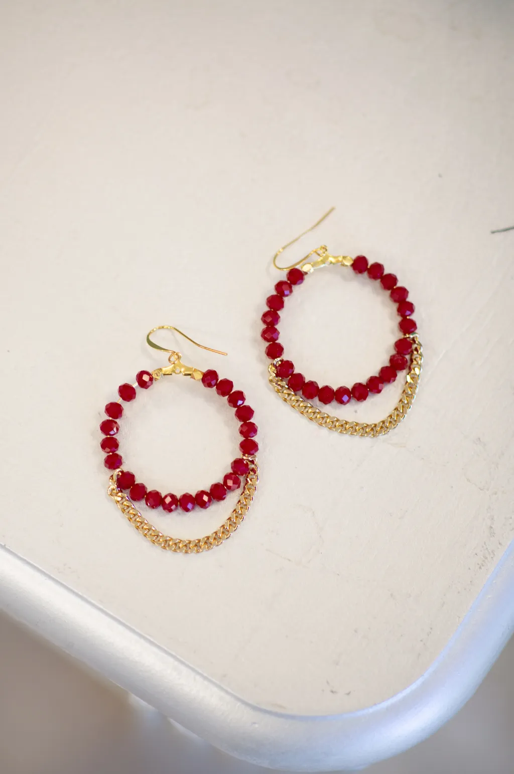 The Holly Hoop Earrings by Annie Claire Designs