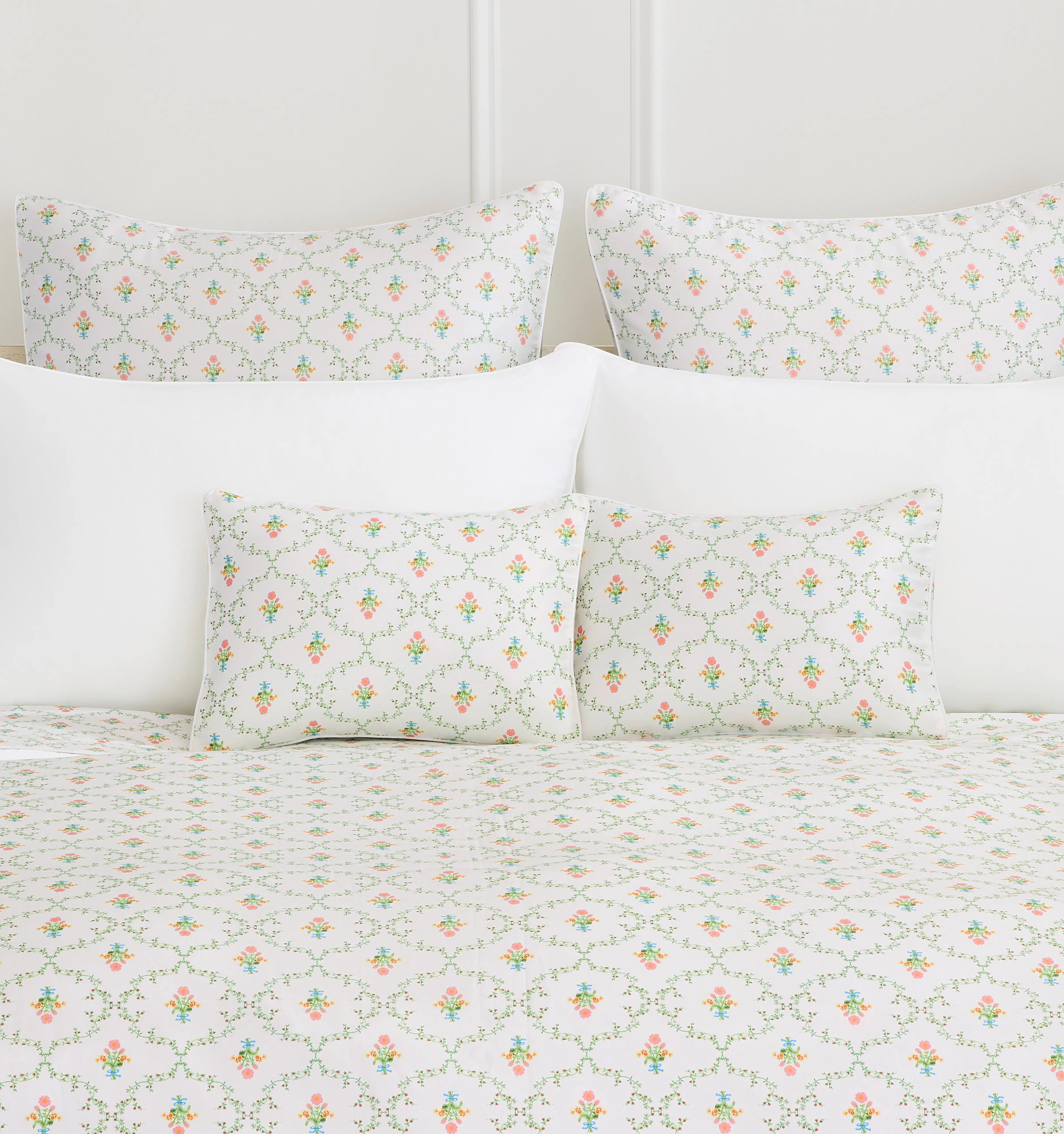 The Mini Pillowcase - Pastel Trellis