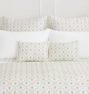 The Mini Pillowcase - Pastel Trellis