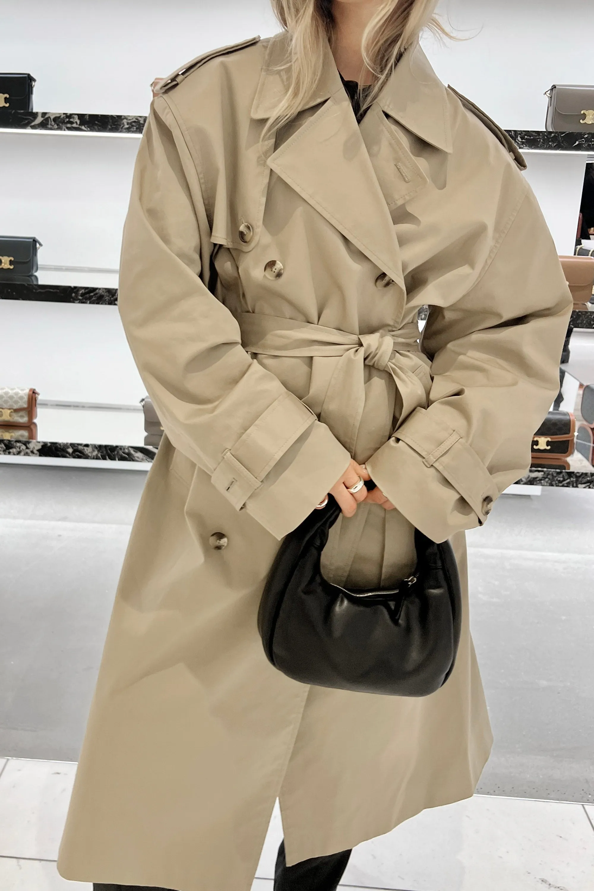 WATER REPELLENT COTTON TRENCH COAT