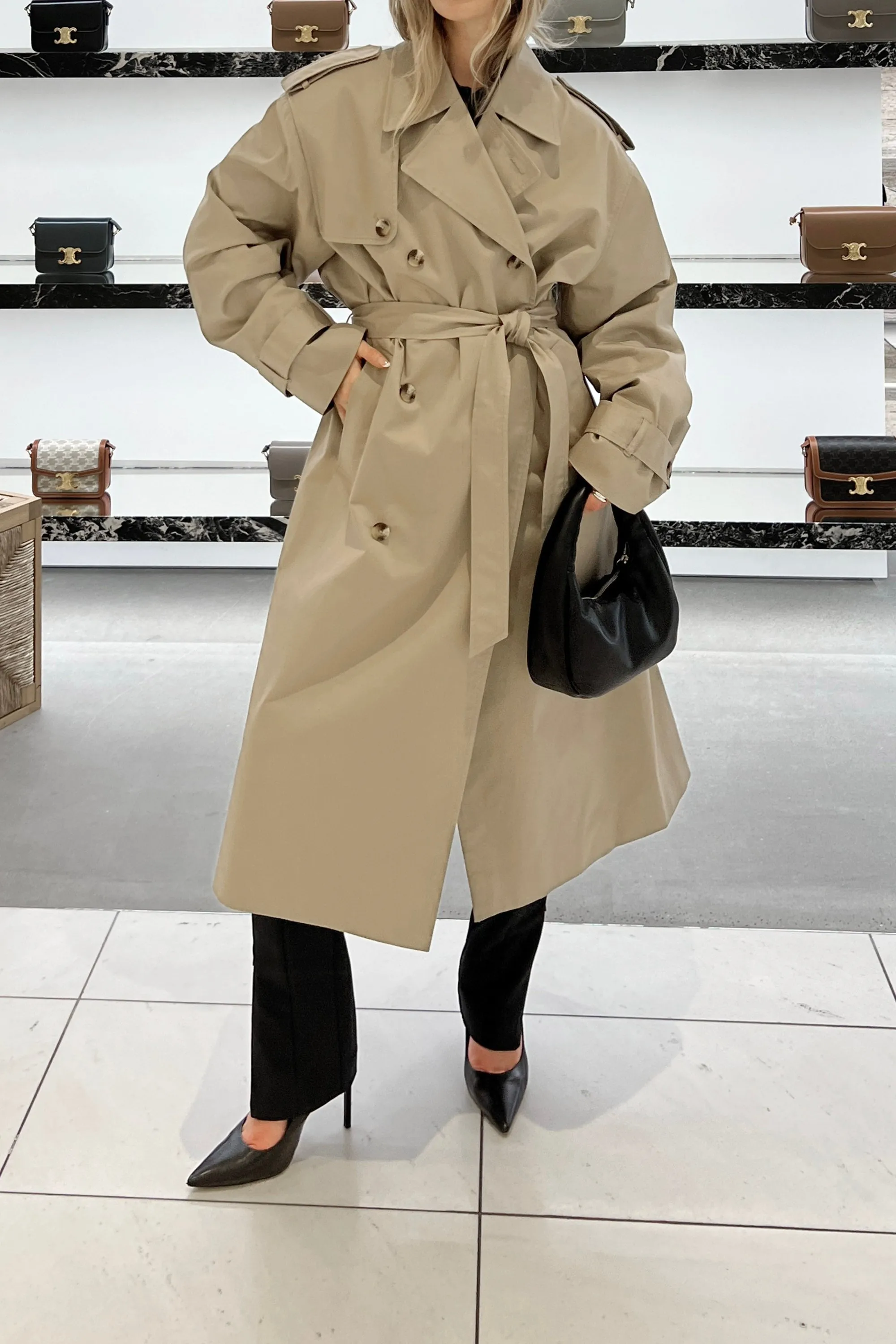 WATER REPELLENT COTTON TRENCH COAT