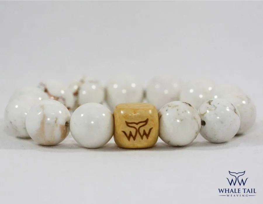 White Cobblestone Beaded Bracelet